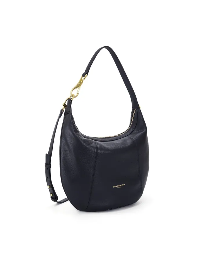 Nannini Borsa grande in pelle Filippa Blu