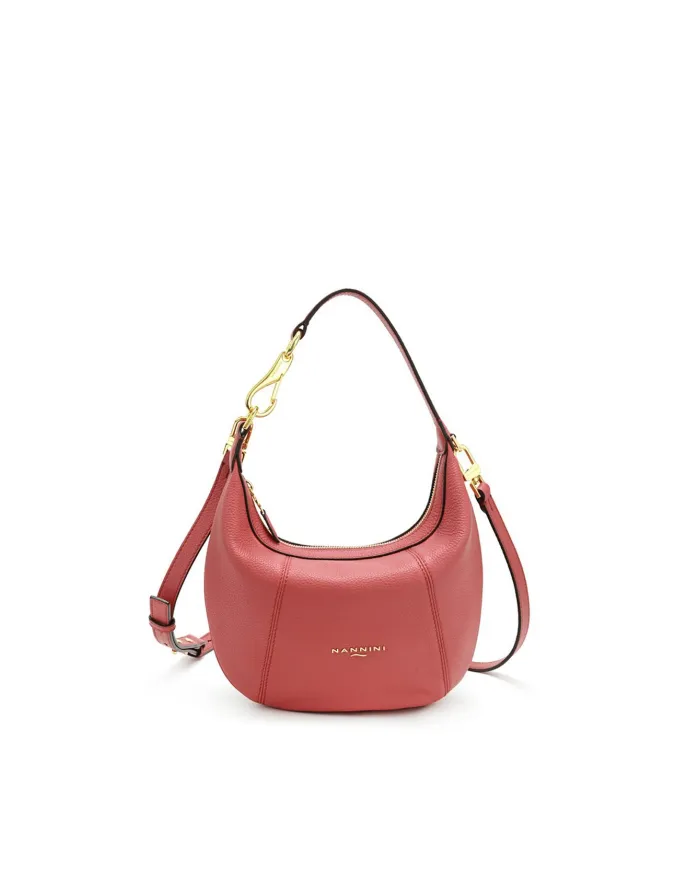 Nannini Borsa piccola in pelle Filippa Rosso Geranio