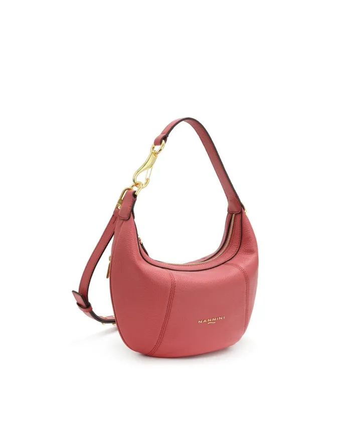 Nannini Borsa piccola in pelle Filippa Rosso Geranio