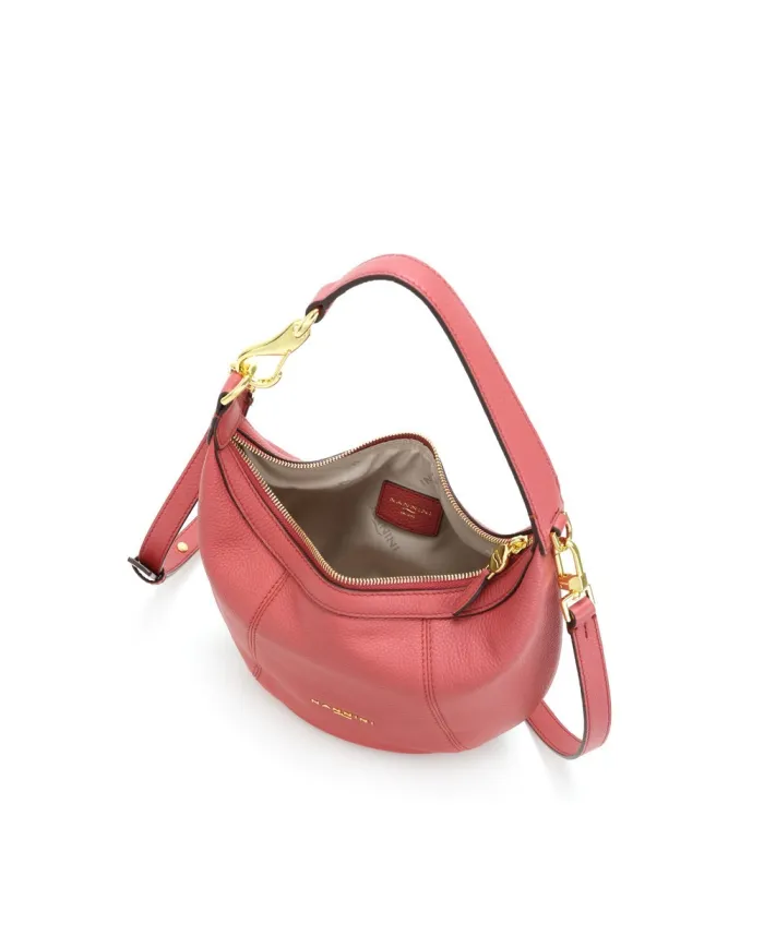 Nannini Borsa piccola in pelle Filippa Rosso Geranio