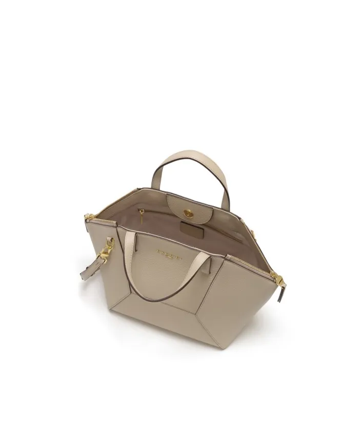 Nannini Borsa a mano pelle Mascha Beige