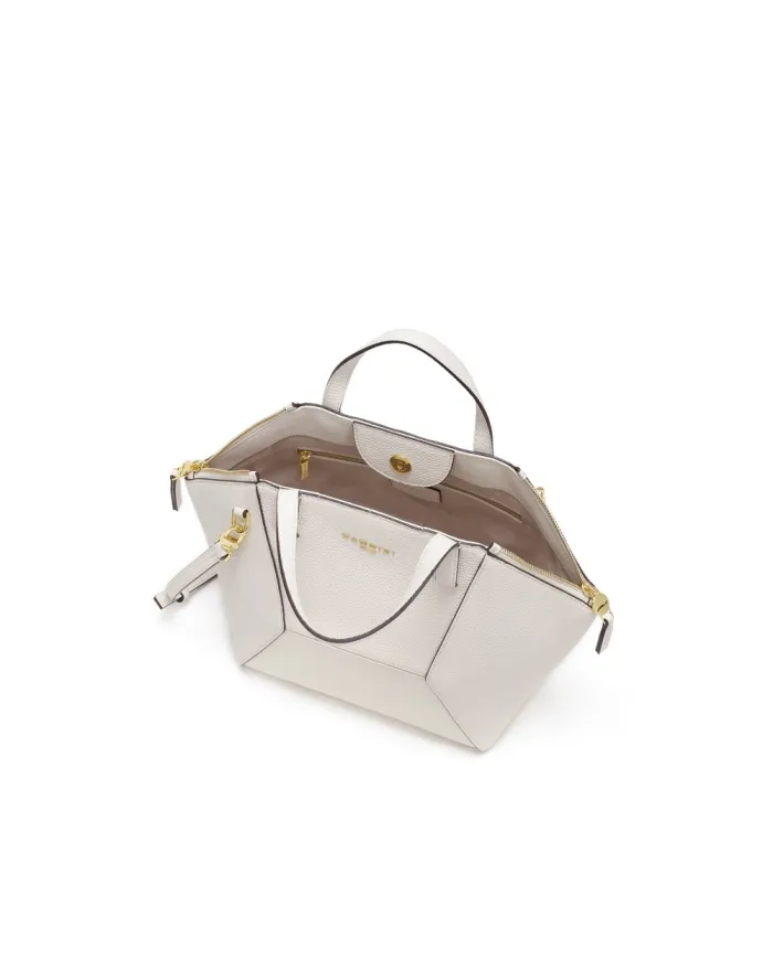 Nannini Borsa a mano pelle Mascha Bianco