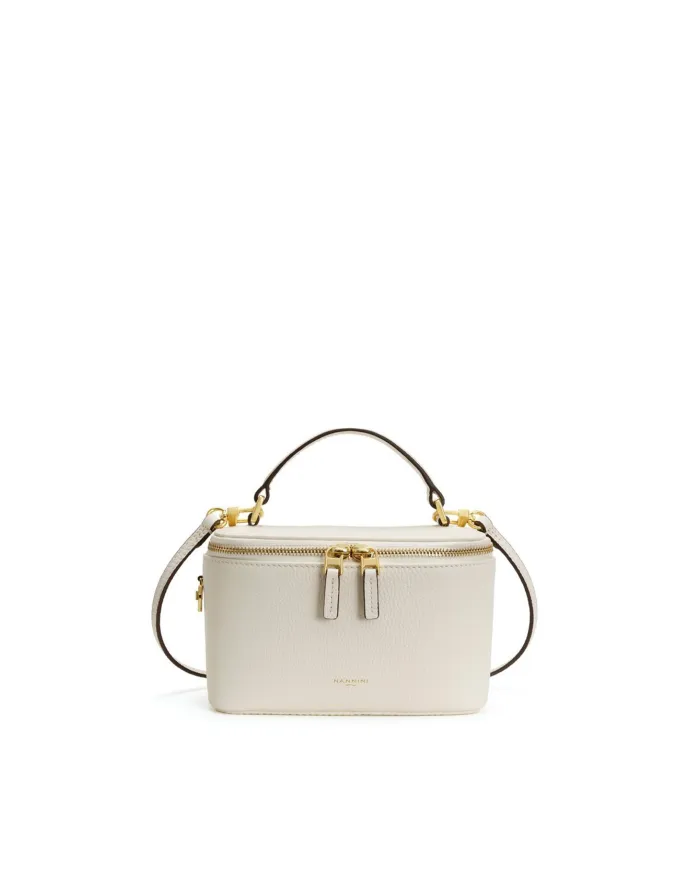 Nannini Borsa piccola in pelle Junia Bianco