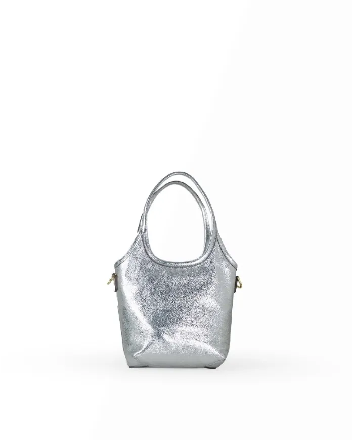 Nannini Borsa piccola bandoliera Piera Silver