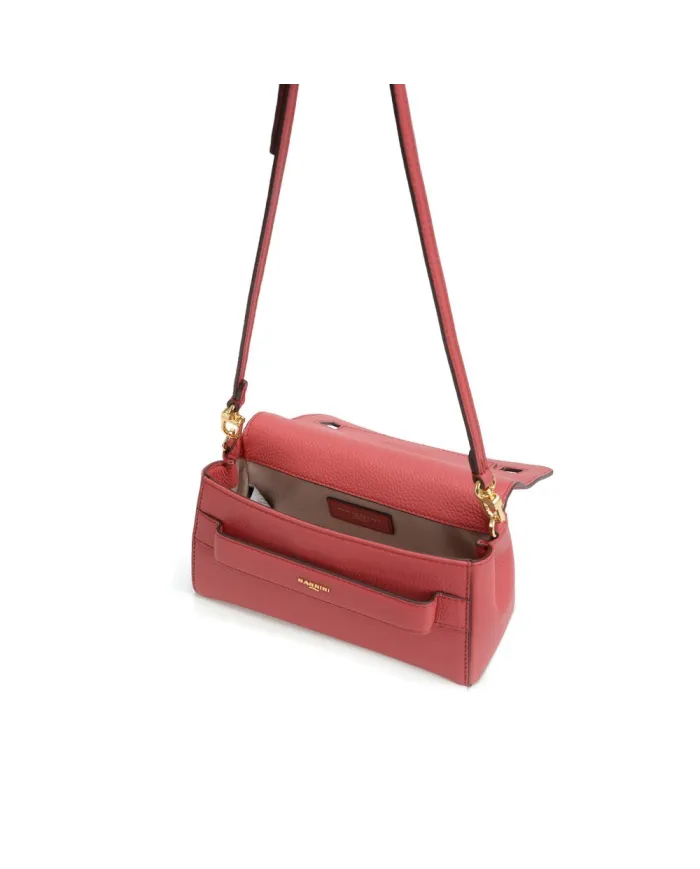 Nannini Borsa piccola in pelle Junia Rosso Geranio