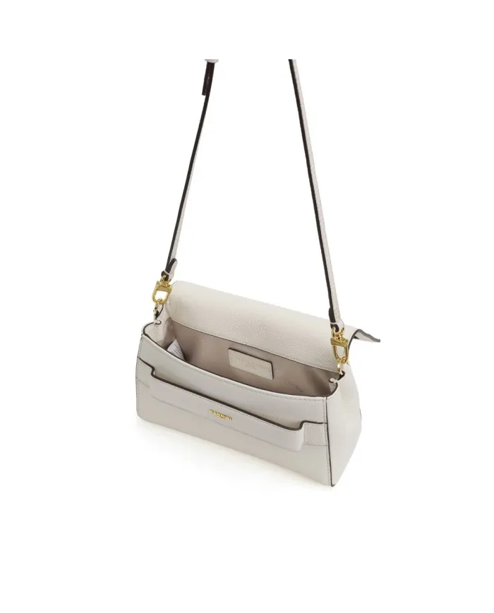 Nannini Borsa piccola in pelle Junia Bianco