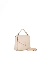 Visona Mini Bag bandoliera in Pelle  – Made in Italy Cipria