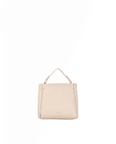 Visona Mini Bag bandoliera in Pelle  – Made in Italy Cipria