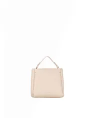 Visona Mini Bag bandoliera in Pelle  – Made in Italy Cipria