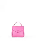 Visona Mini Bag bandoliera in Pelle  – Made in Italy Magenta