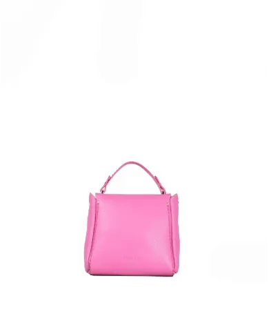 Visona Mini Bag bandoliera in Pelle  – Made in Italy Magenta