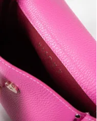 Visona Mini Bag bandoliera in Pelle  – Made in Italy Magenta