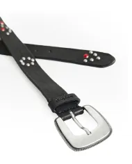 Desigual Cintura donna in pelle con borchie Nero