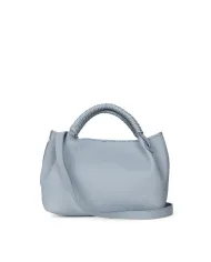 Visona Borsa a mano in pelle manico ricoperto Mia Celeste