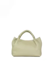 Visona Borsa a mano in pelle manico ricoperto Mia Verde chiaro