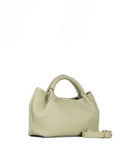 Visona Borsa a mano in pelle manico ricoperto Mia Verde chiaro