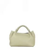 Visona Borsa a mano in pelle manico ricoperto Mia Verde chiaro