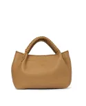 Visona Borsa a mano in pelle manico ricoperto Mia Beige