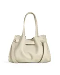 Visona Borsa a Mano in Vera Pelle Vittoria con Tracolla – Made in Italy Beige