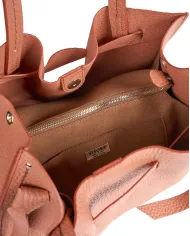 Visona Borsa a Mano in Vera Pelle Vittoria con Tracolla – Made in Italy Arancio