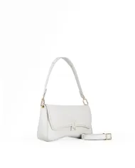 Visona Borsa a Tracolla Piccola in Pelle Morbida Mini Bag Avorio