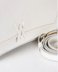 Visona Borsa a Tracolla Piccola in Pelle Morbida Mini Bag Avorio