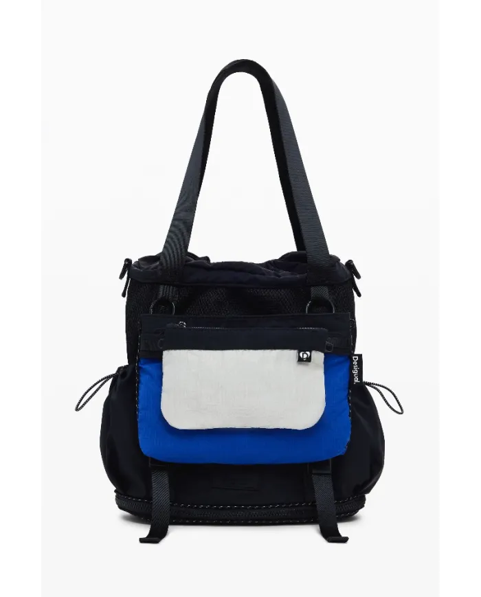 Desigual Borsa zaino nylon Nero/Multicolor