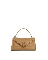 Visona Borsa donna piccola a mano in pelle Valentina Beige