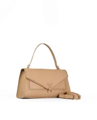 Visona Borsa donna a mano in pelle Valentina Beige
