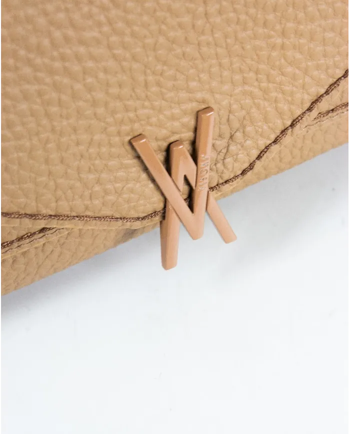 Visona Borsa donna a mano in pelle Valentina Beige