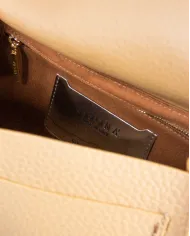 Visona Borsa donna a mano in pelle Valentina Beige