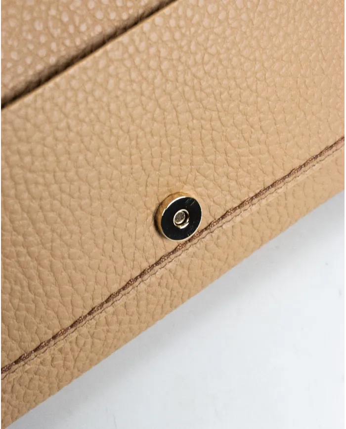 Visona Borsa donna a mano in pelle Valentina Beige
