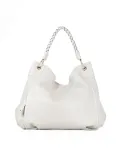 Visona Borsa Sacca in Pelle Amalfi con Manico Intrecciato –  Made in Italy Grigio