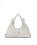 Visona Borsa Sacca in Pelle Alma –  Made in Italy Grigio
