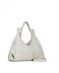 Visona Borsa Sacca in Pelle Alma –  Made in Italy Grigio