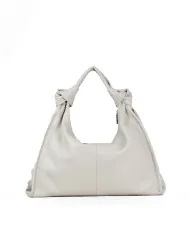 Visona Borsa Sacca in Pelle Alma –  Made in Italy Grigio