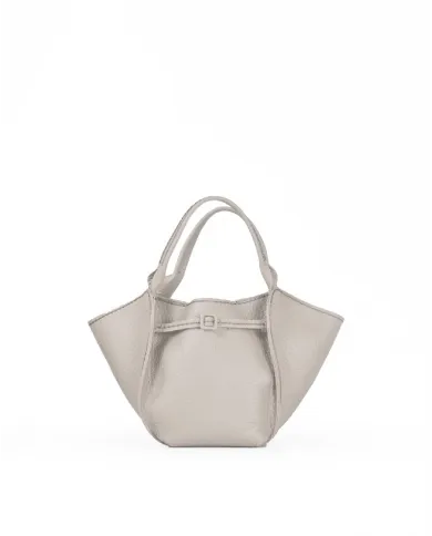 Visona Borsa a mano in pelle Vita con tracolla Beige