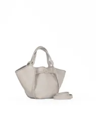 Visona Borsa a mano in pelle Vita con tracolla Beige