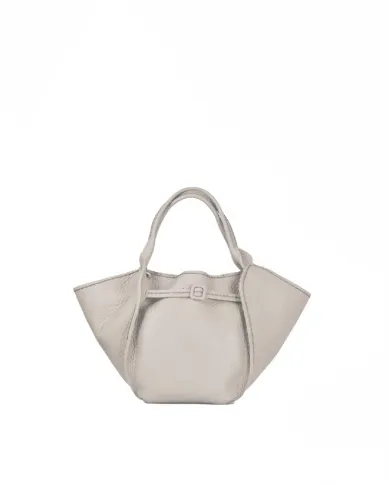 Visona Borsa a mano in pelle Vita con tracolla Beige