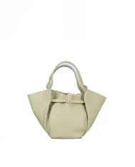 Visona Borsa a mano in pelle Vita con tracolla Verde chiaro