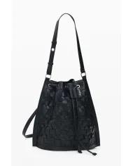 Desigual Borsa in ecopelle Intrecciata – Tracolla e Zainetto 2 in 1 Nero