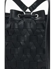 Desigual Borsa in ecopelle Intrecciata – Tracolla e Zainetto 2 in 1 Nero