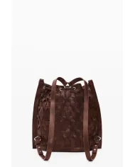 Desigual Borsa in ecopelle Intrecciata – Tracolla e Zainetto 2 in 1 Marrone