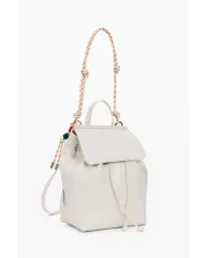 Desigual Zaino borsa con patta logato Bianco
