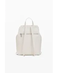 Desigual Zaino borsa con patta logato Bianco