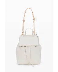 Desigual Zaino borsa con patta logato Bianco