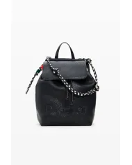 Desigual Zaino borsa con patta logato Nero