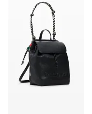 Desigual Zaino borsa con patta logato Nero