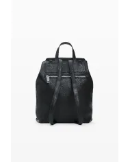 Desigual Zaino borsa con patta logato Nero