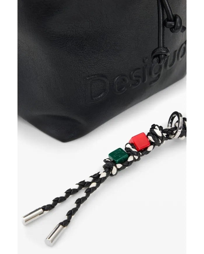 Desigual Zaino borsa con patta logato Nero